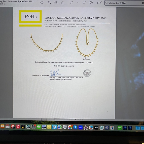 1920's Old European Diamond Choker Antique-current Appraisal attached - Picture 4 of 7